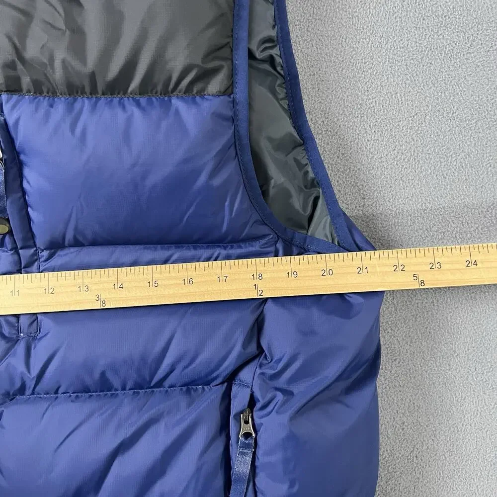 LL Bean Vest Mens Size Medium Blue Goose Down Insualted Puffer Outdoors